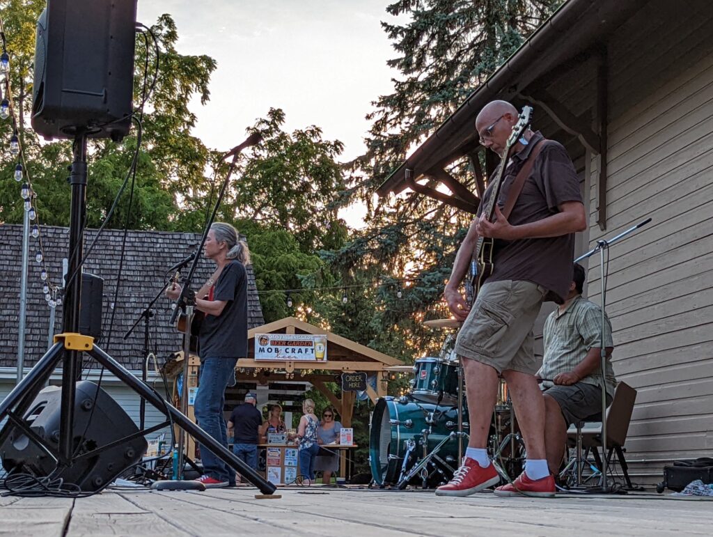 band live music entertainment beer garden Old Falls Village Menomonee Falls Wisconsin