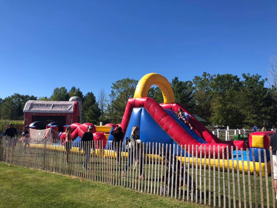 inflatables at Cedarburg Creek Farm Wisconsin