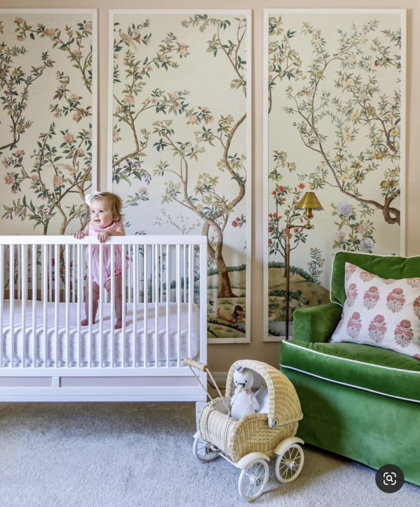 English Garden baby girl nursery