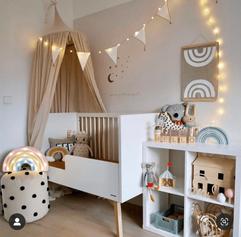 Rainbow Theme Baby Boy Nursery 