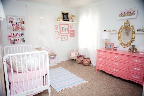 baby girl nursery inspired by family's heritage