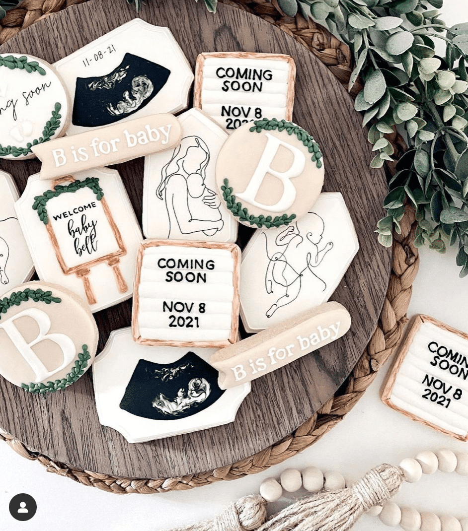 50 Best Pregnancy Reveal Ideas For Your Family 2024 Milwaukee With Kids   Pregnancy Announcement Cookies2 