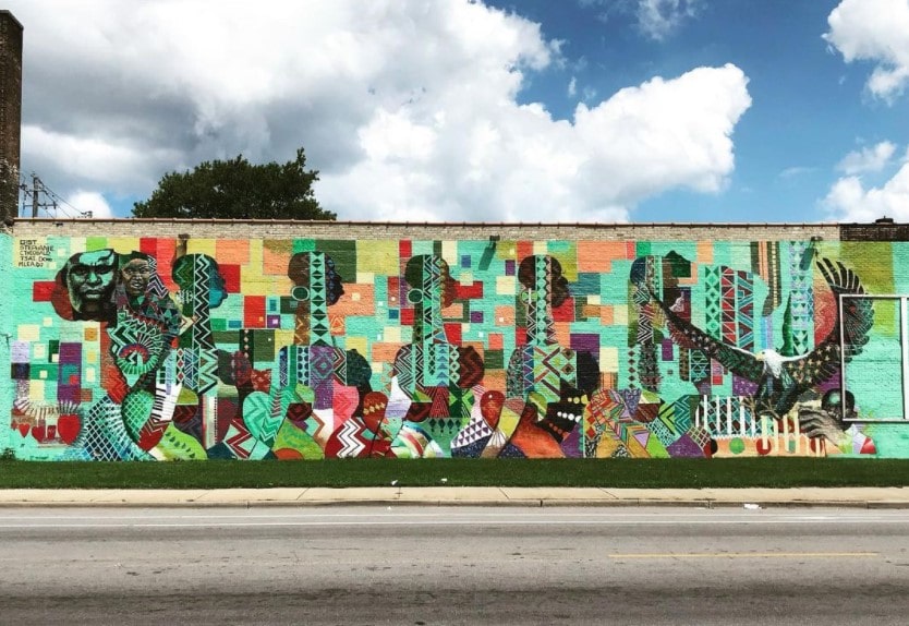 Wisconsin Black Historical Society/Museum wall mural art Milwaukee Wisconsin