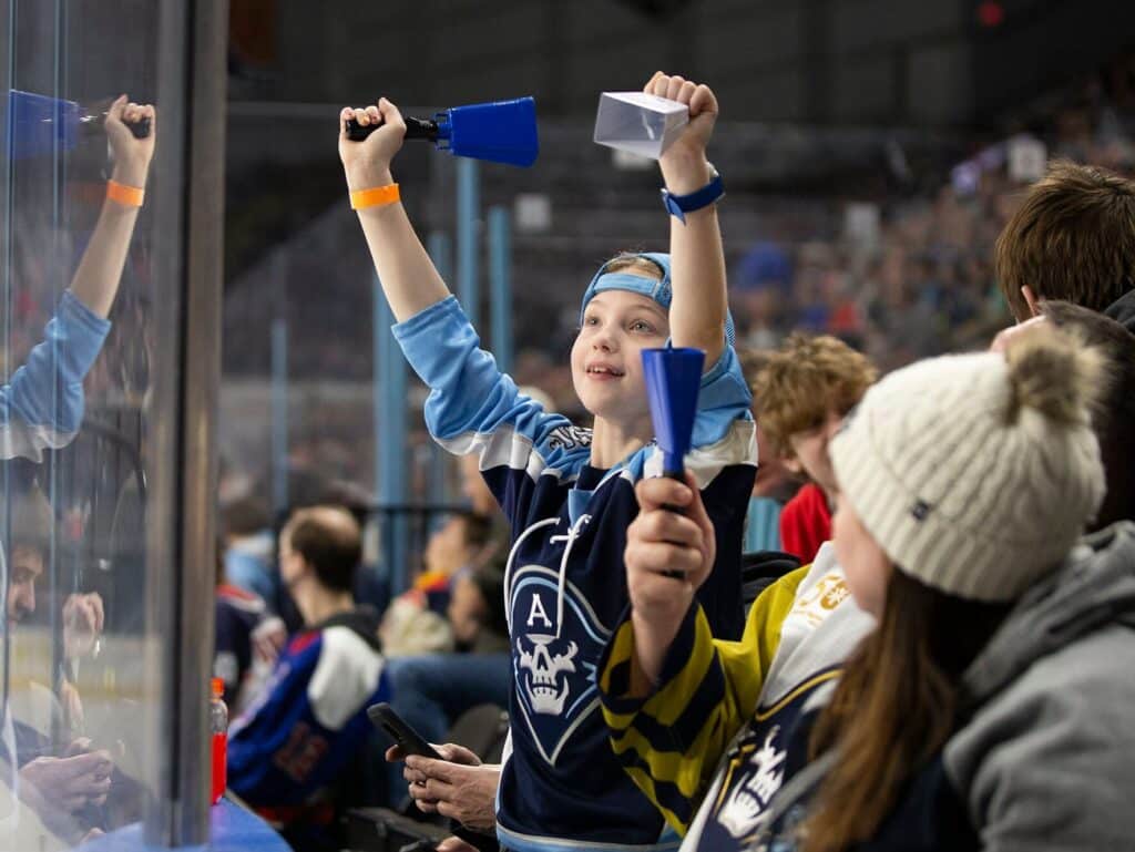 young fans at Milwaukee Admirals American Hockey League Wisconsin