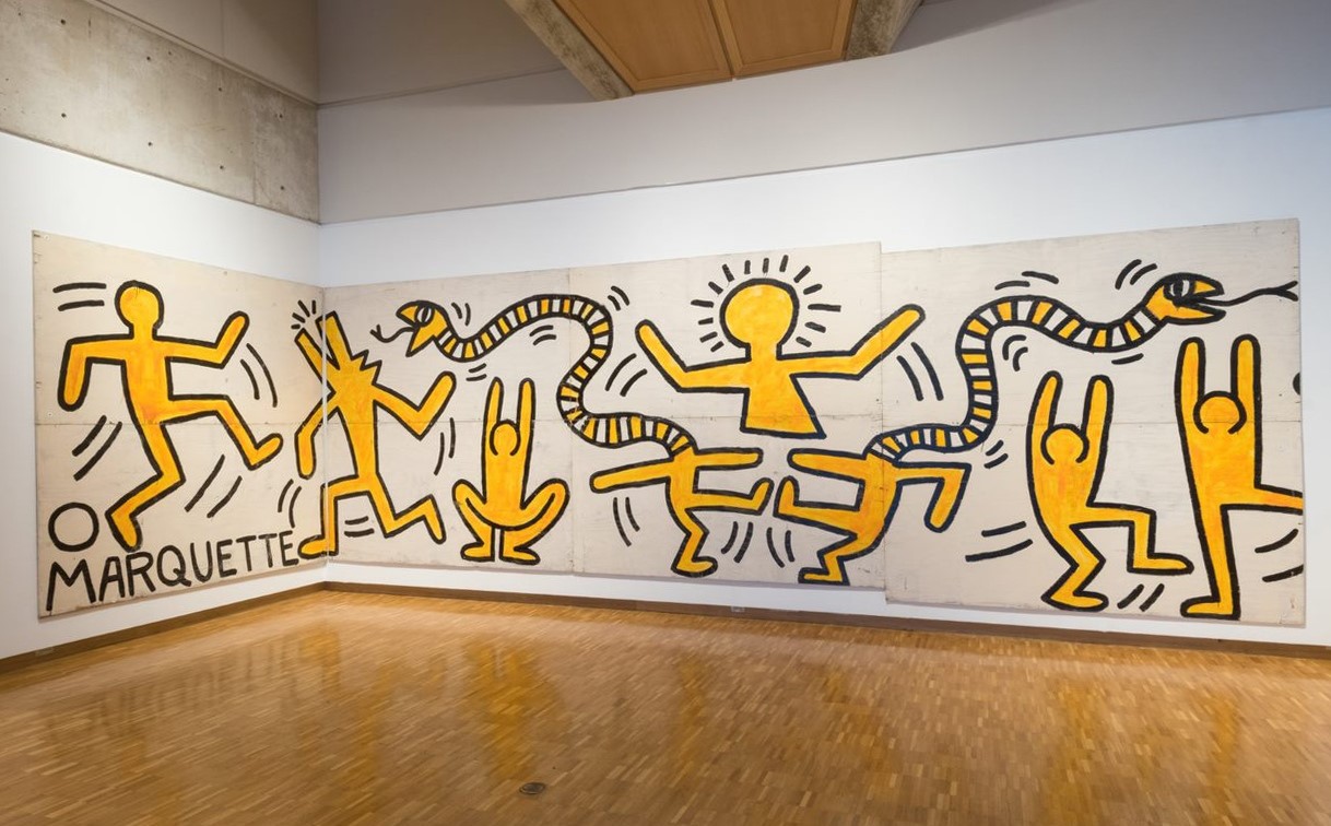 Keith Haring Construction Fence at Haggerty Museum of Art Marquette University Milwaukee Wisconsin