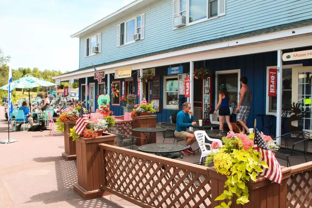 Take a ferry to Madeline Island, where no cars are allowed. Photo from madferry.com.