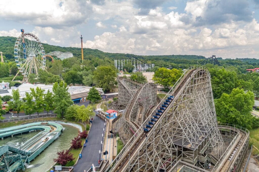 Six Flag St Louis aerial view