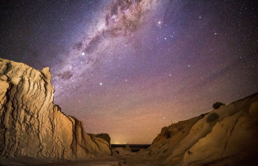 stargazing in the desert