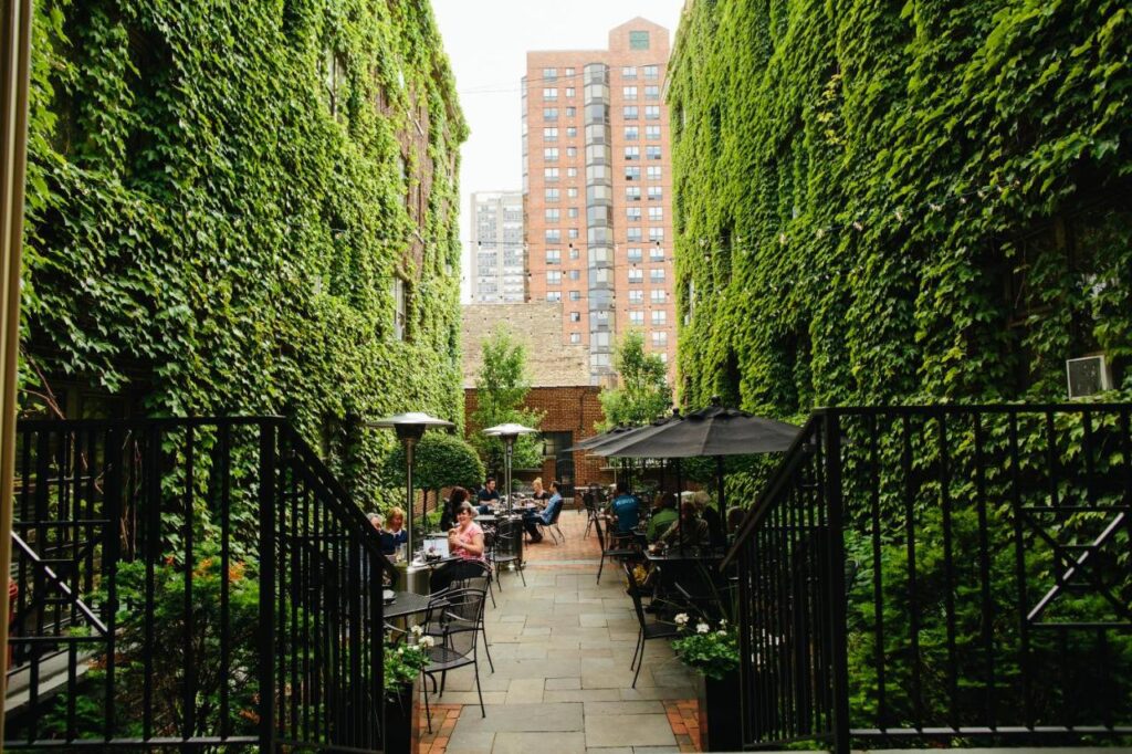 cafe at the plaza ivy walls in Milwaukee wisconsin