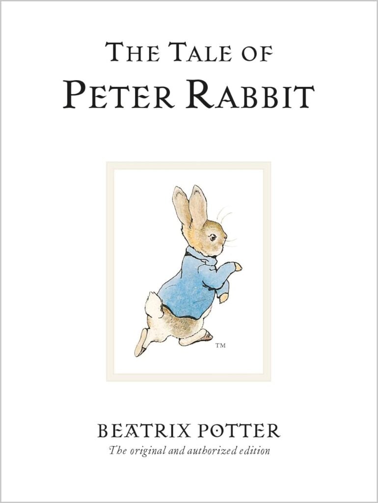 Cover of 'The Tale of Peter Rabbit' by Beatrix Potter, a beloved children's story about curiosity and caution