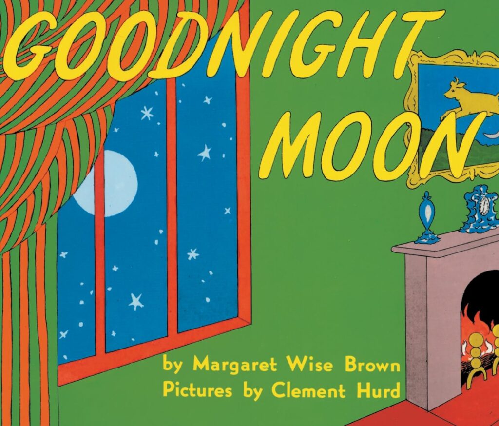 Cover of 'Goodnight Moon' by Margaret Wise Brown, a classic bedtime story for toddlers with calming illustrations