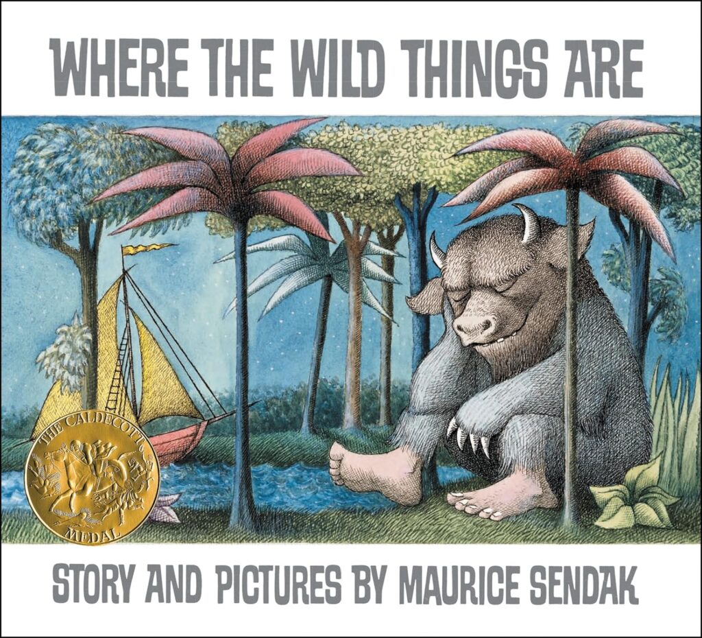 Cover of 'Where the Wild Things Are' by Maurice Sendak, a classic children's book about imagination and emotions