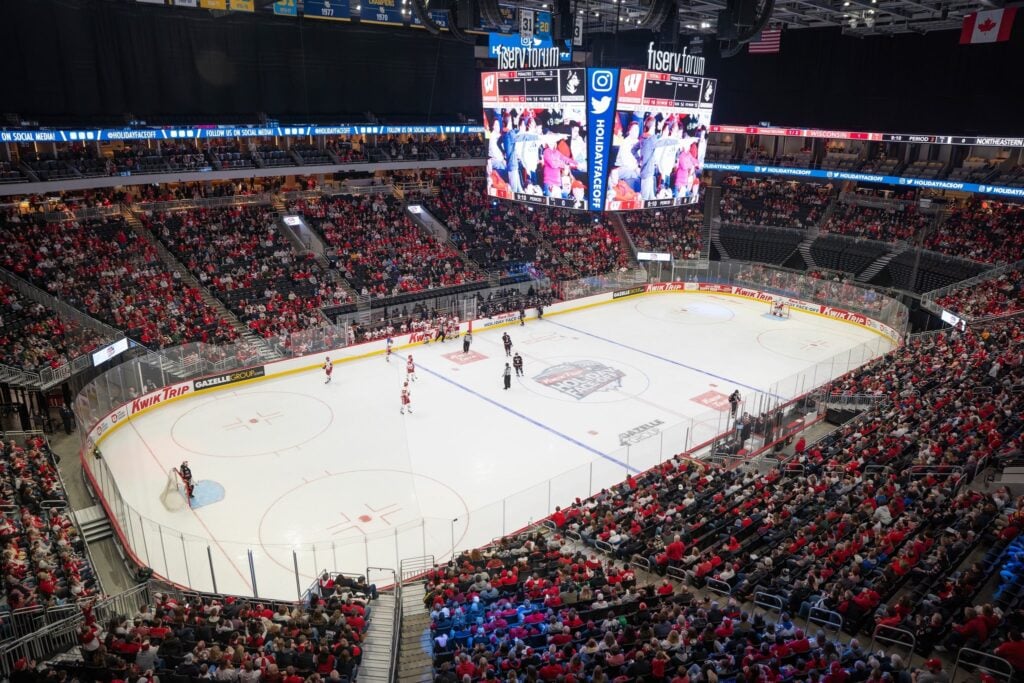 Kwik Trip Holiday Face-Off Fiserv Forum Milwaukee Wisconsin college hockey Wisconsin Badgers