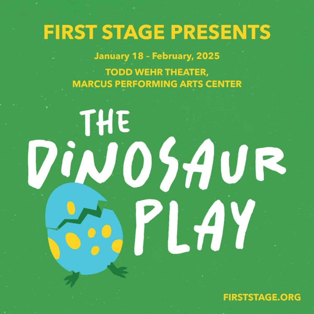 Cartoon drawing of dinosaur egg with the text The Dinosaur Play